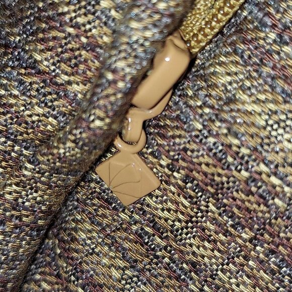 Set of 2 Eastern Accents Brown Paisley Embroidered Pillow Cover Euro Sham Tweed - Picture 7 of 11